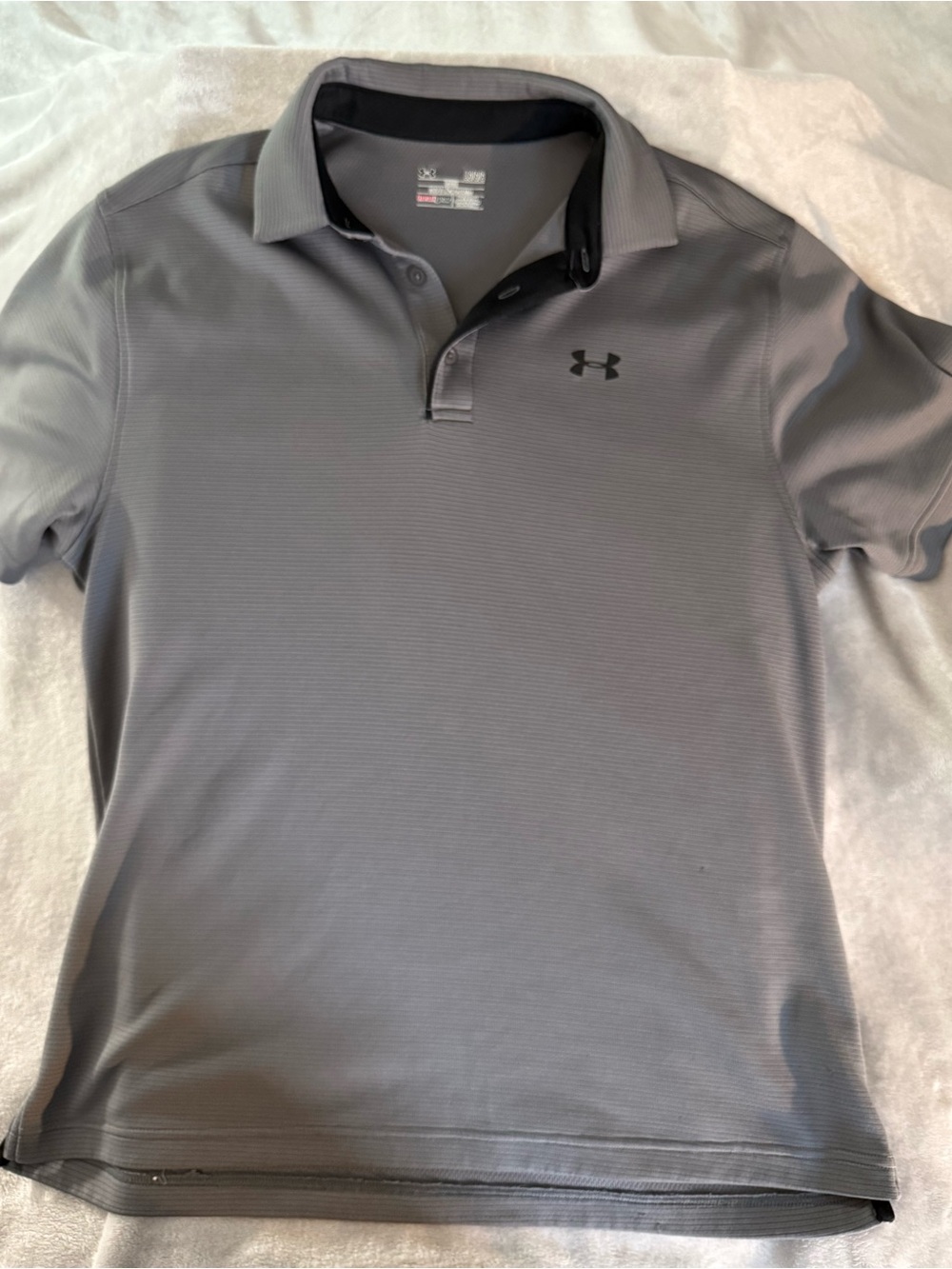 Under Armour Men's Heat Gear Charcoal Grey Performance Polo